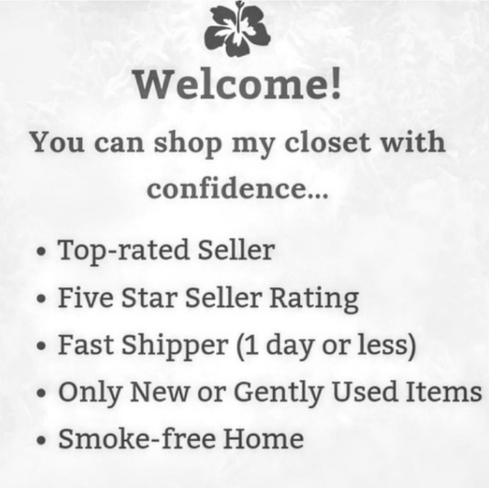 Welcome to My Closet.I am a  Posh Ambassador 11  5⭐️rating shop with confidence.